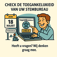 Gemeenteraadsverkiezingen: check de toegankelijkheid van uw stembureau!